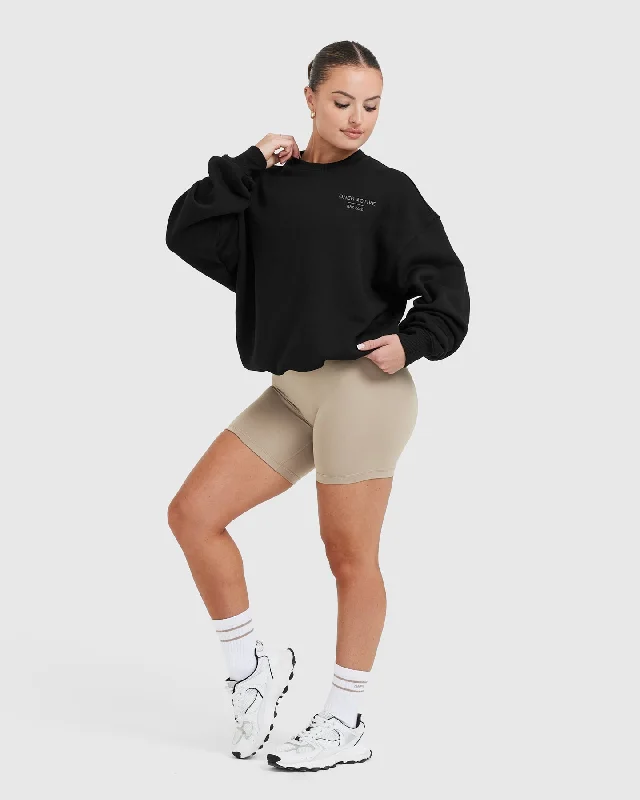 All Day Est 2020 Oversized Sweatshirt | Black