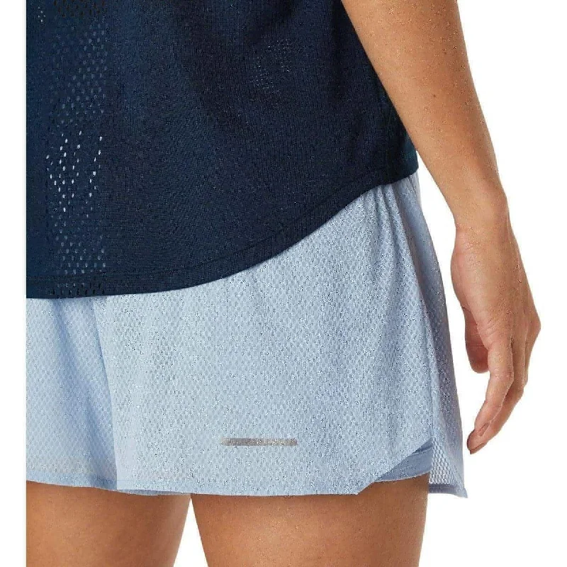 Asics 3.5 Inch Ventilate 2 In 1 Womens Running Shorts - Blue