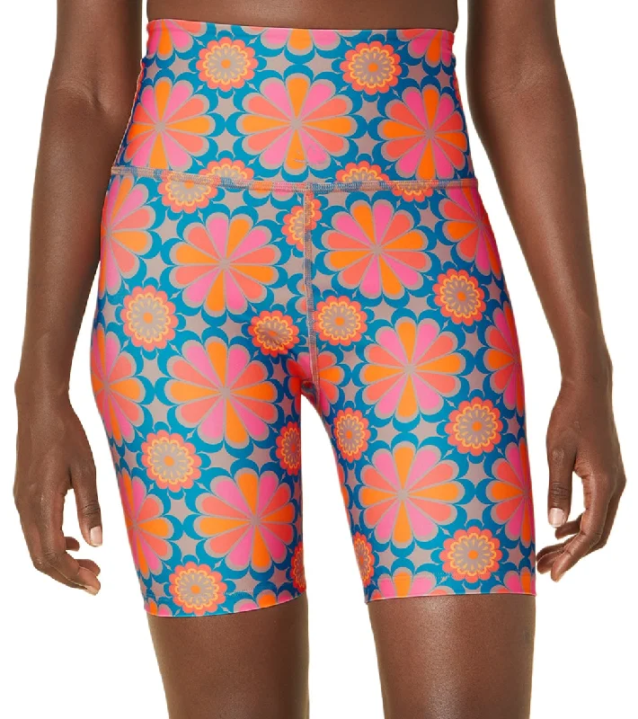 Beyond Yoga High Waisted Biker Short Flower Tile