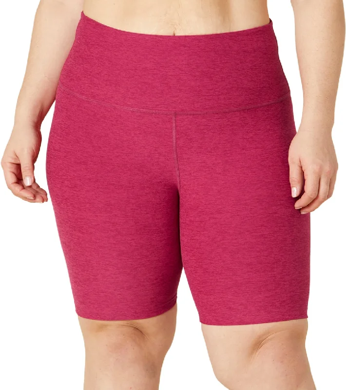 Beyond Yoga Plus Size Spacedye High Waisted Biker Shorts Dragonfruit-Sangria