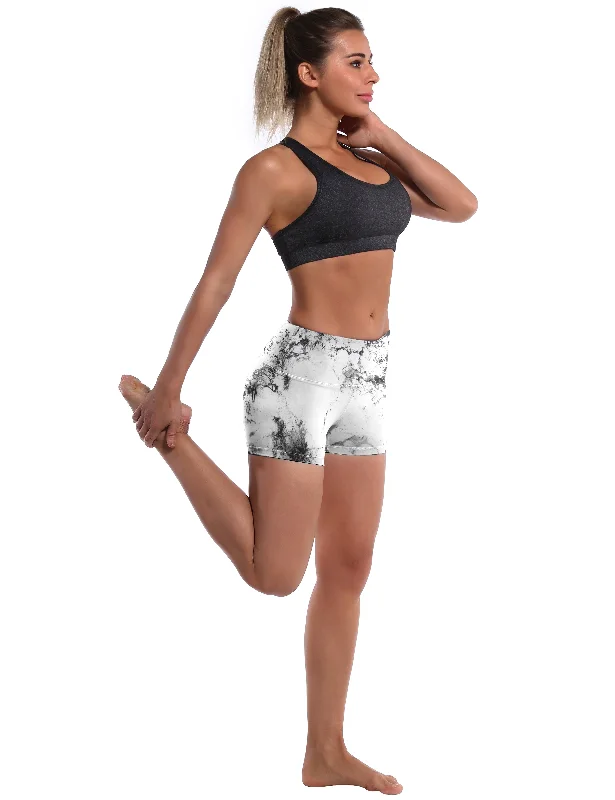 2.5"" Printed Yoga Shorts arabescato