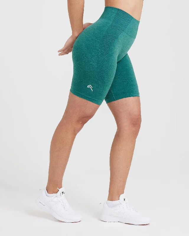 Classic Seamless 2.0 Cycling Shorts | Mineral Green Marl