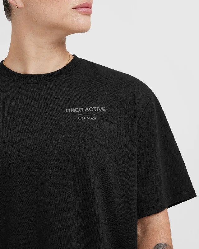 Classic Lifters Graphic Oversized Lightweight T-Shirt | Black