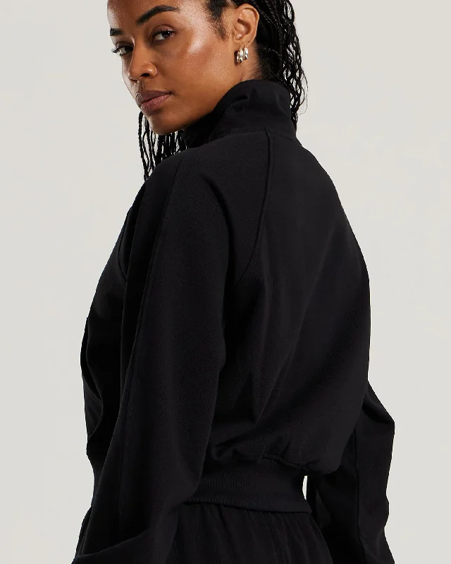 Comfort Light Full Zip Sweat | Black