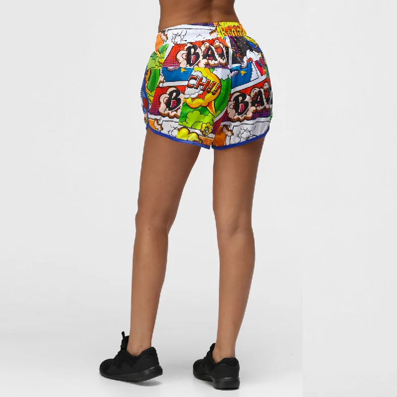 Comic Book Loose Fit Workout Shorts