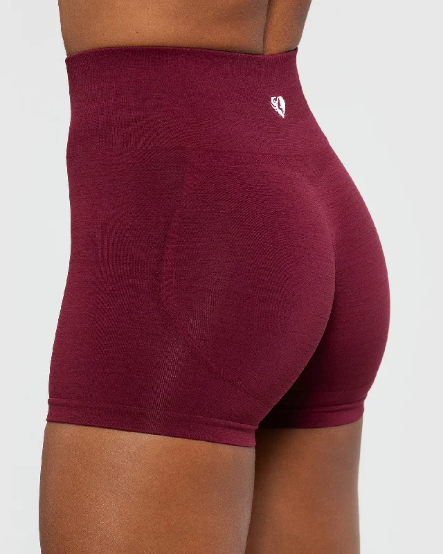 Define Scrunch Seamless Shorts | Dark Cherry