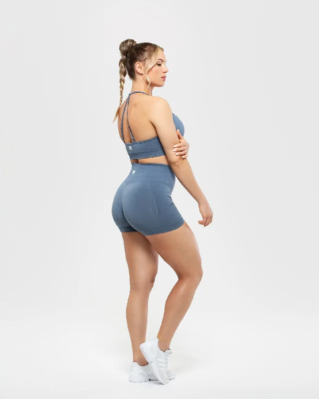 Define Scrunch Seamless Shorts | Smoke Blue