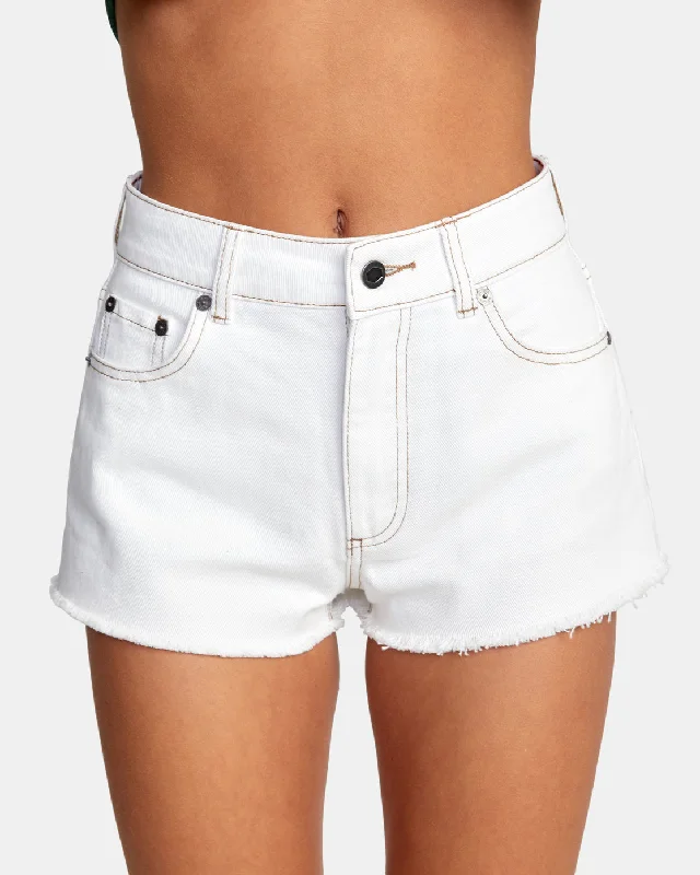 Elle Denim Shorts - Natural