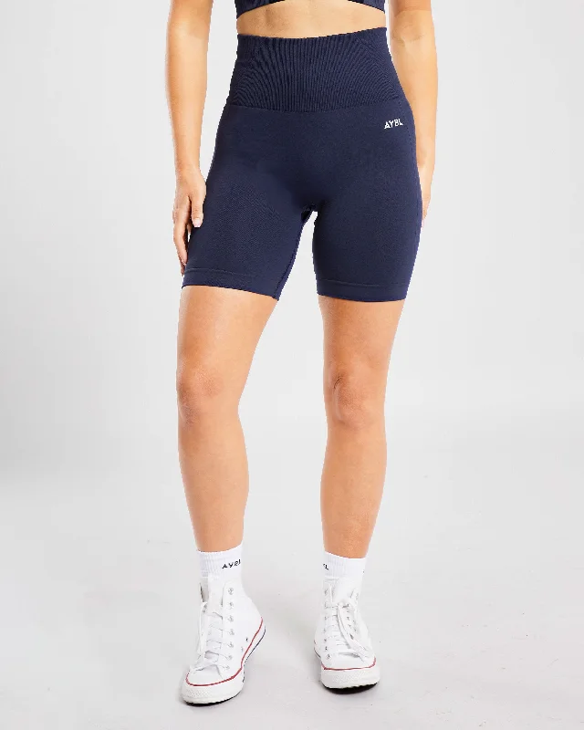 Empower Seamless Cycling Shorts - Navy