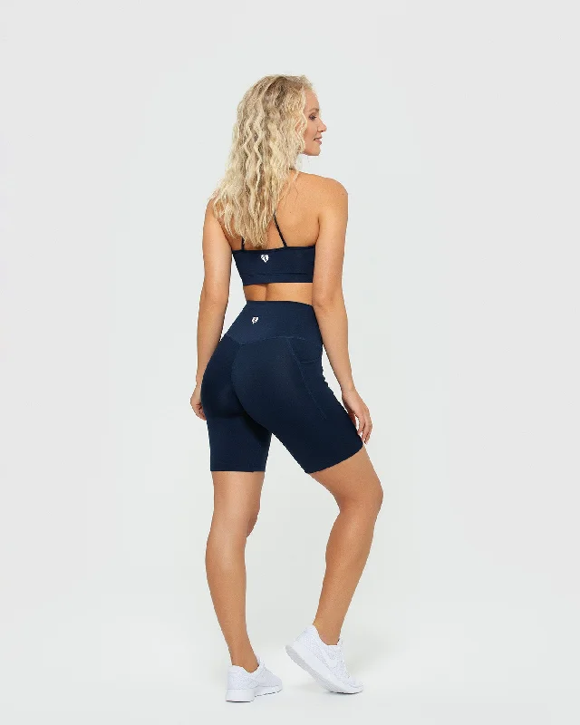 Essential Cycling Shorts with Pockets | Sapphire Blue