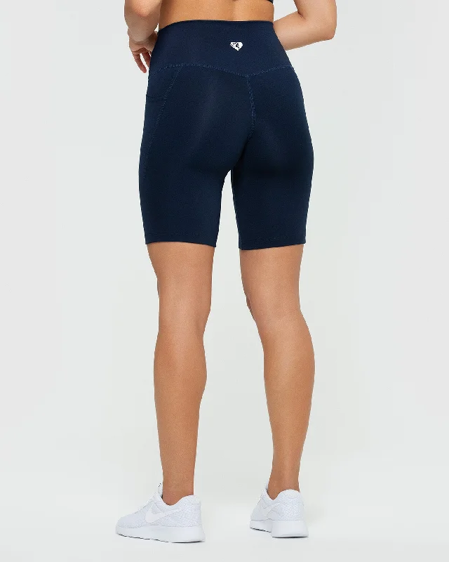 Essential Cycling Shorts with Pockets | Sapphire Blue