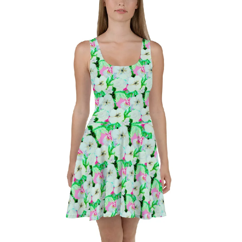 Florida Floral Skater Dress