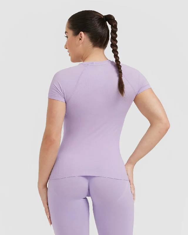 Go To Seamless Fitted Top | Wisteria Purple