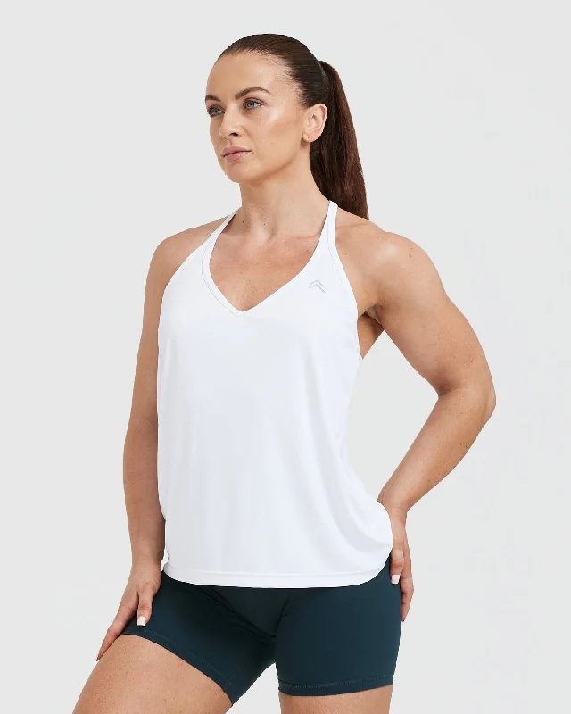 Go To Strappy Loose Vest | White