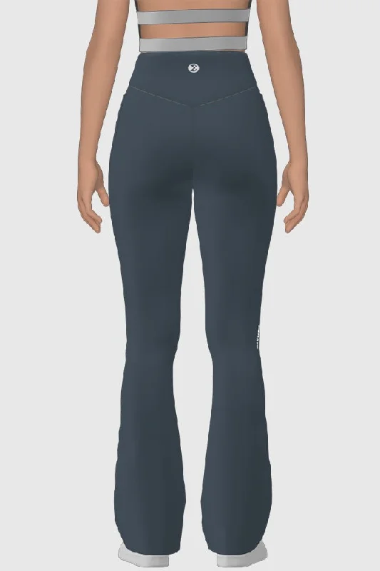 Gray Yoga Flare Pants