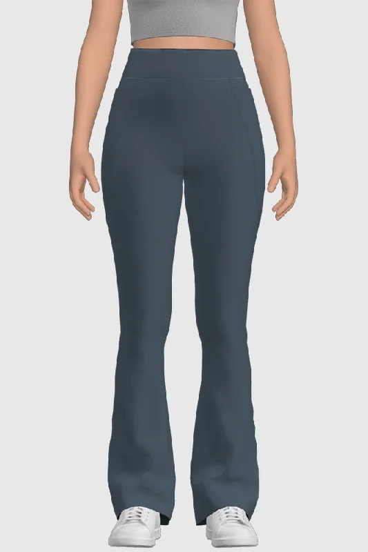 Gray Yoga Flare Pants