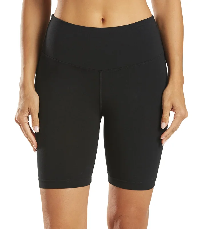 Hard Tail Flat Waist Biker Shorts Black