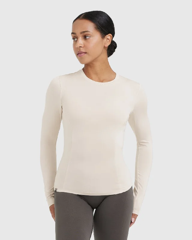 Mellow Soft Long Sleeve Top | Sand