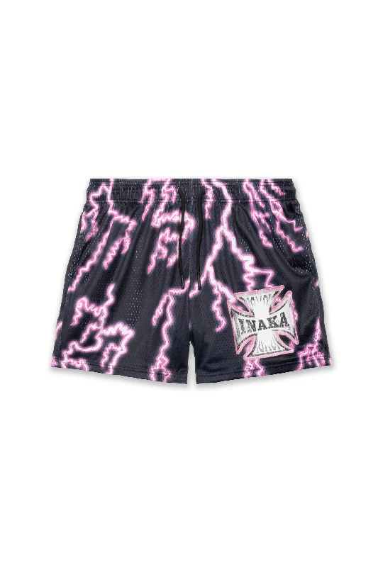 THUNDERSTRUCK MESH SHORTS - PINK