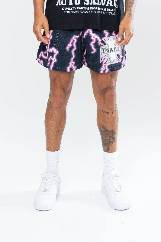 THUNDERSTRUCK MESH SHORTS - PINK