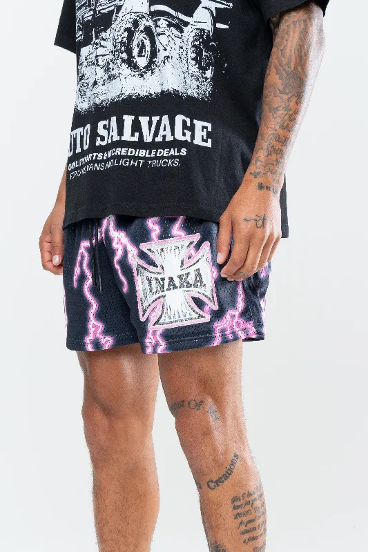 THUNDERSTRUCK MESH SHORTS - PINK