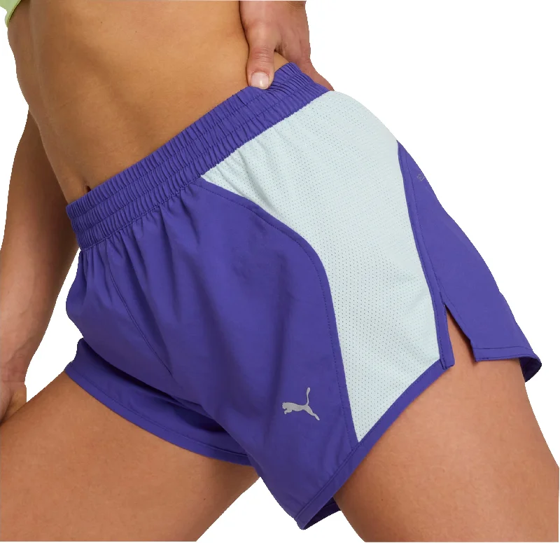 Puma Run Favourite Velocity 3 Inch Womens Running Shorts - Blue