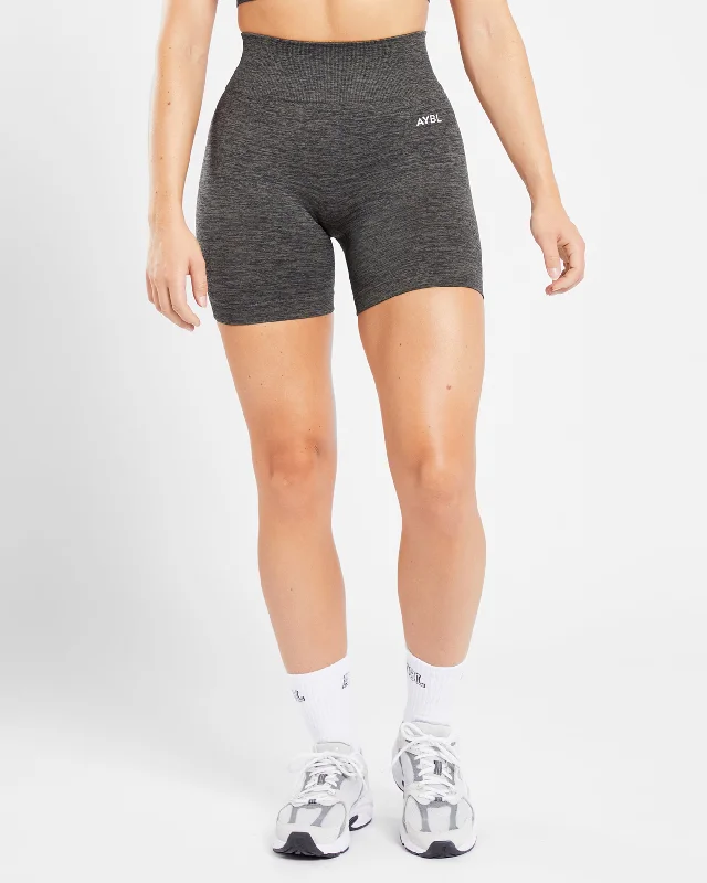 Revive Seamless Shorts - Black Marl