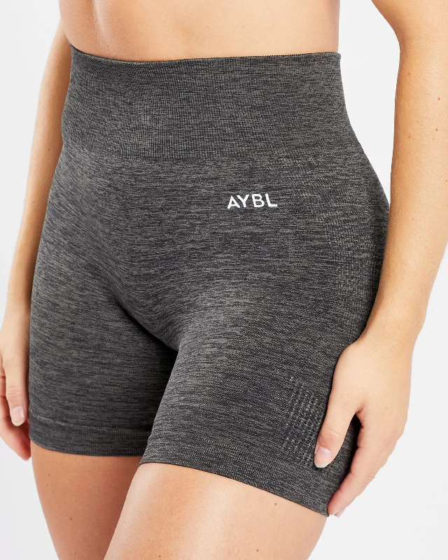 Revive Seamless Shorts - Black Marl