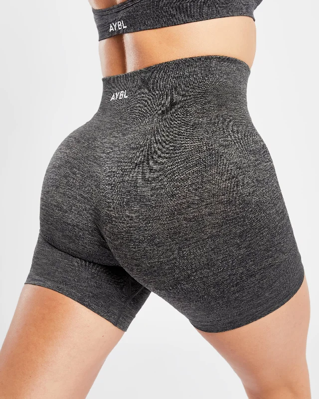 Revive Seamless Shorts - Black Marl