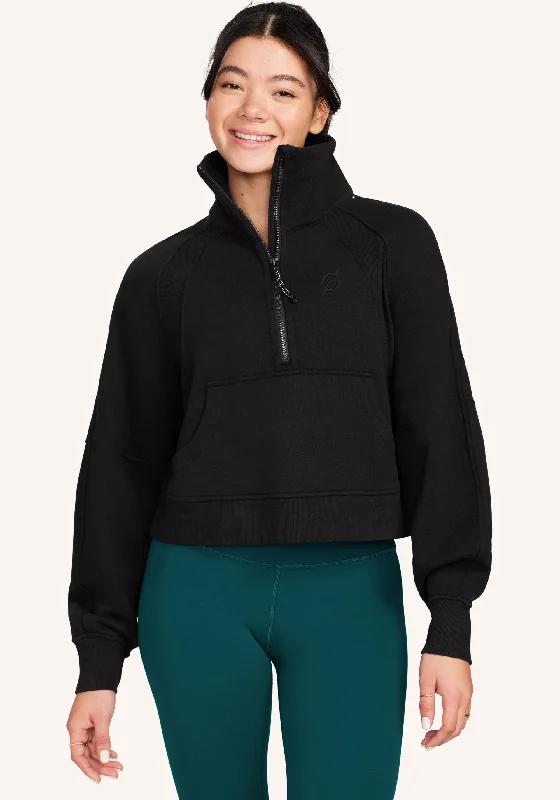 Scuba Oversized Funnel-Neck Half Zip