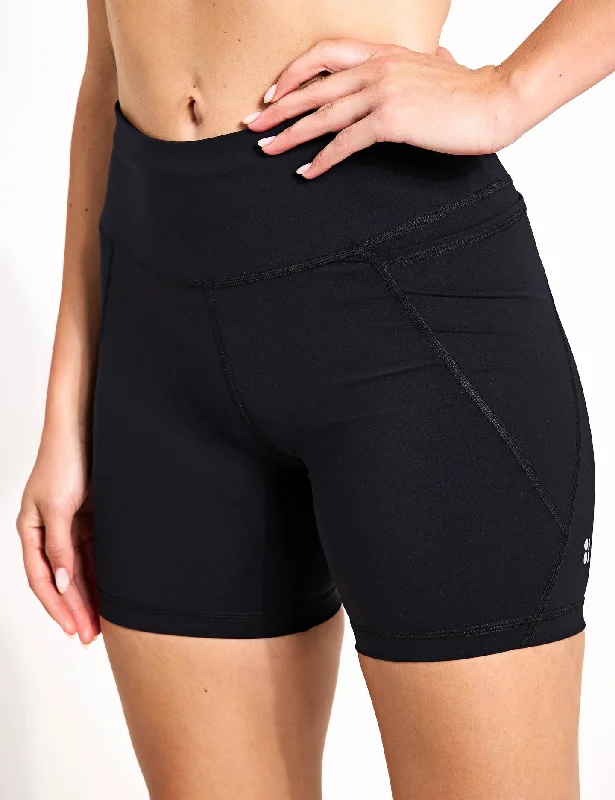 Power 6"" Cycling Shorts - Black