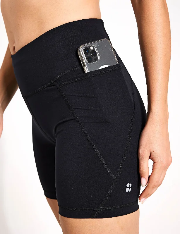 Power 6"" Cycling Shorts - Black