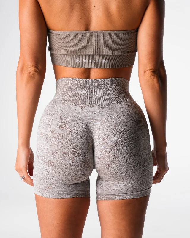 Taupe Digital Seamless Shorts