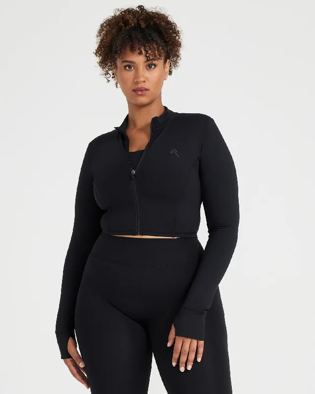 Timeless Crop Jacket | Black