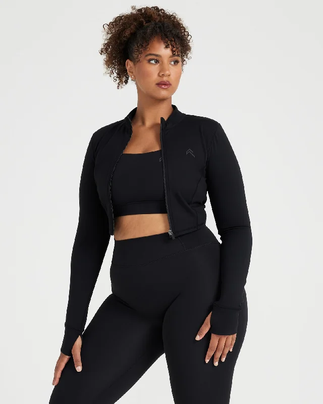 Timeless Crop Jacket | Black