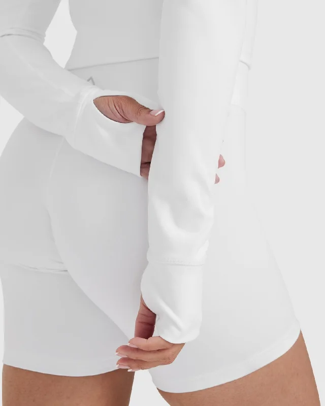 Timeless Crop Jacket | White