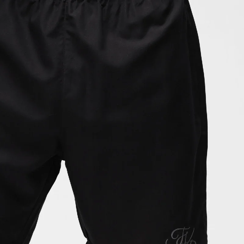 TKB Man Black Microfibre Shorts