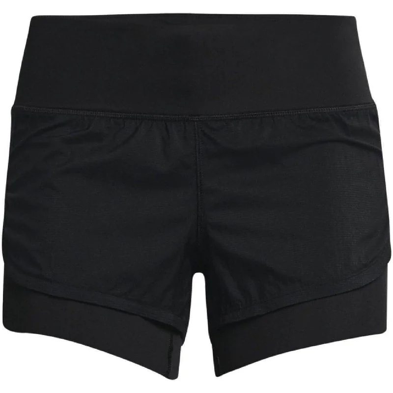 Under Armour Rush Run 2 in 1 Womens Running Shorts - Black