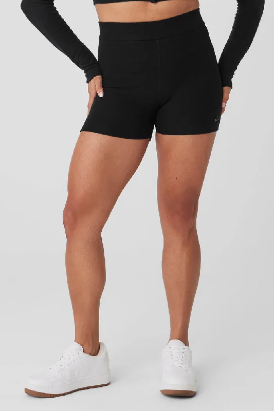 Alolux High-Waist Me Time Short - Black