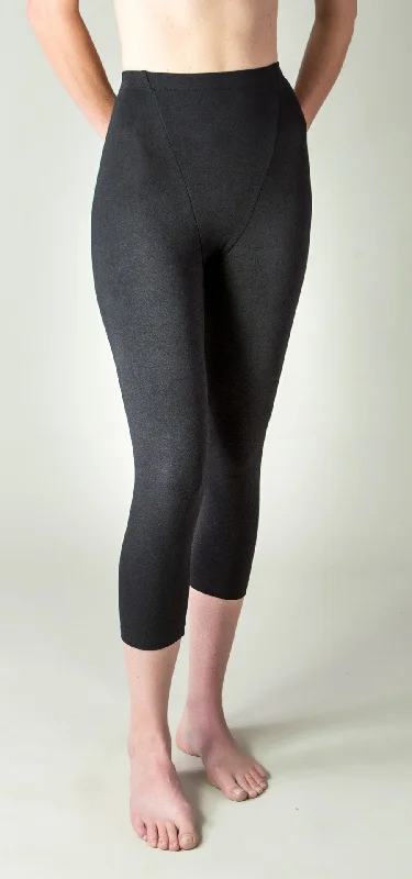 #421 Elastic Waist Capri Leggings