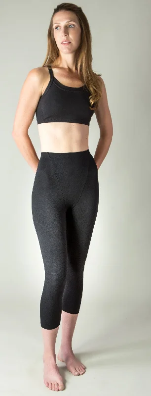 #421 Elastic Waist Capri Leggings