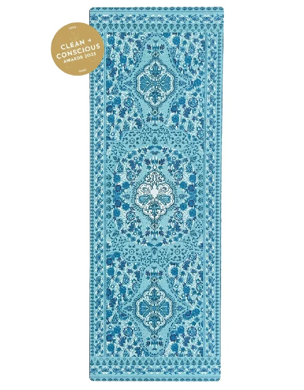 4 mm Aqua Garden Yoga Mat + Strap