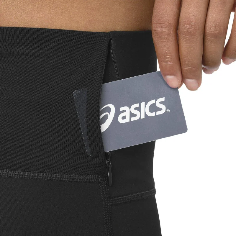 Asics High Waist Womens Long Running Tights - Black