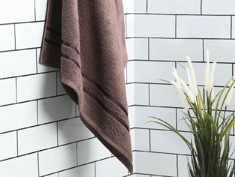 Chocolate - Dark Brown 100% Cotton Bath Towel - Atrium By Spaces