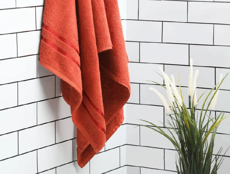 Red 100% Cotton Bath Towel - Atrium By Spaces