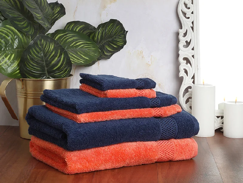 Grape Fruit/Mid 6 Piece 100% Cotton Towel Set - Atrium Plus By Spaces