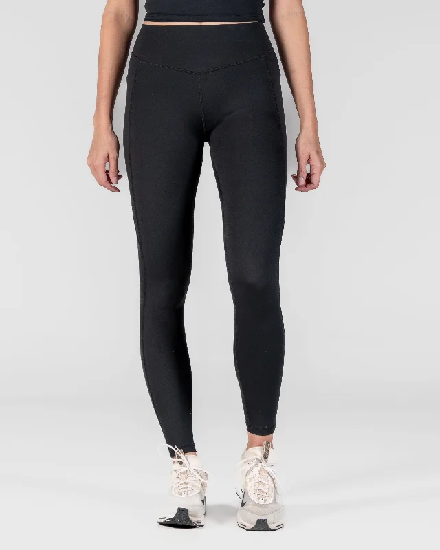 AYA Accentuate Your Assets Mid-Rise Leggings - Black