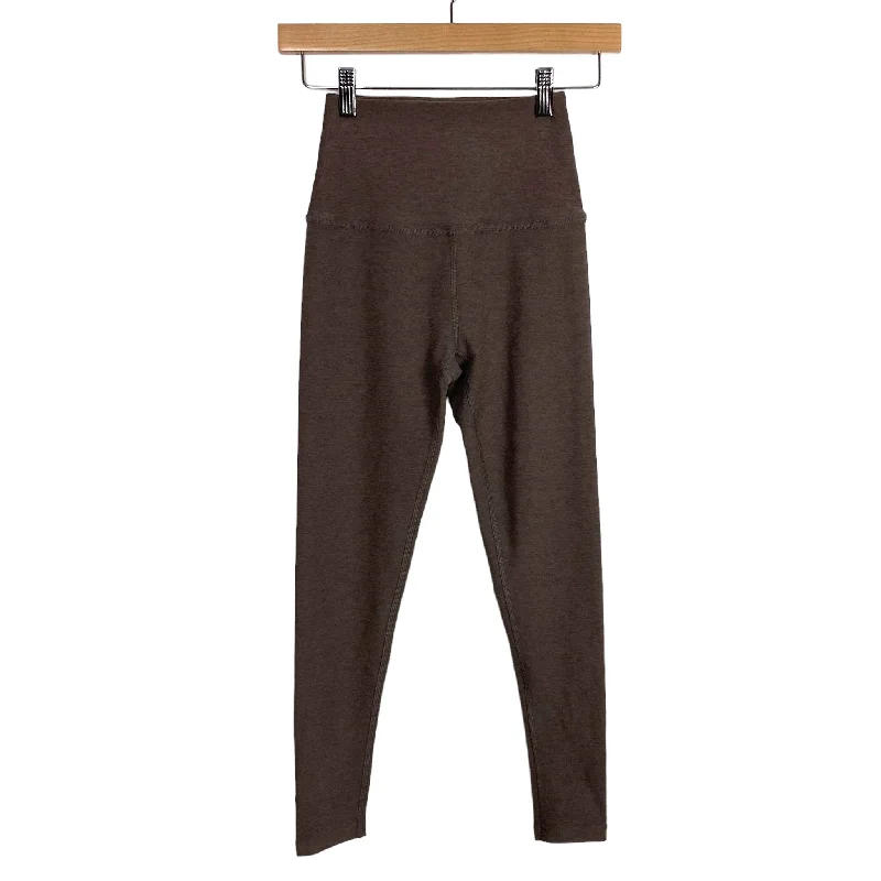 Beyond Yoga Heathered Mocha Leggings- Size XS (Inseam 23”)