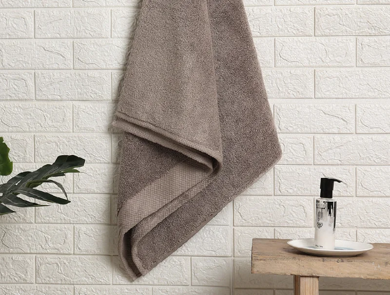 Brown  100% Egyptian Cotton Bath Towel - Luxury Egyption Cotton By Spaces