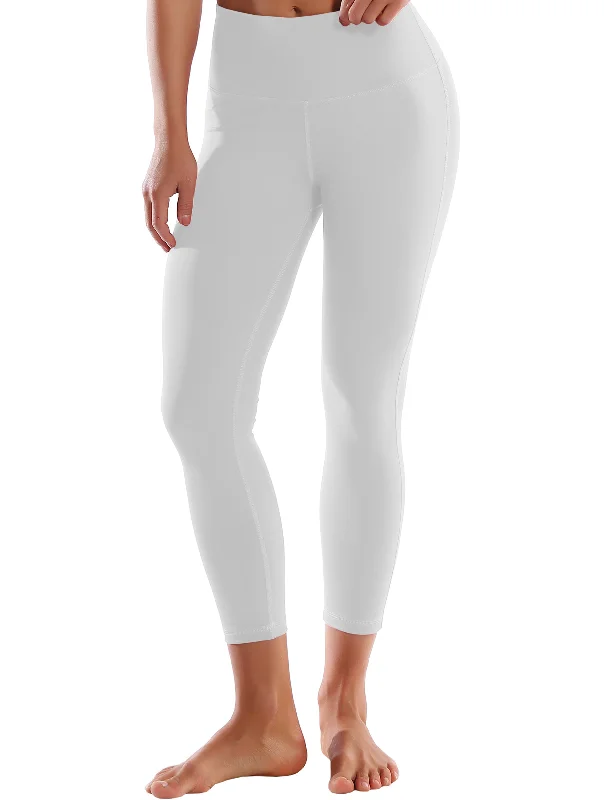 22"" High Waist Side Line Capris lightgray